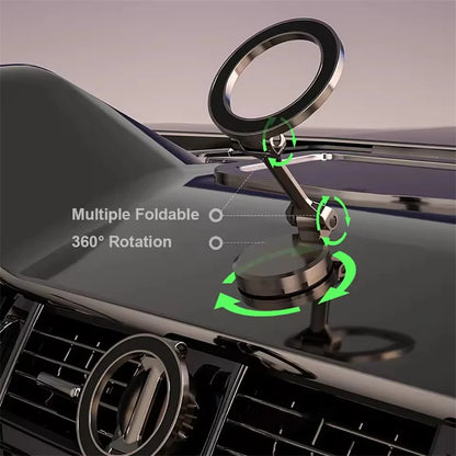 2025 new Foldable Sided Magnetic Phone Holder for Magsafe Gym Treadmill Universal Folding Car Holder Magnetic Smartphone Stand