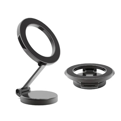 2025 new Foldable Sided Magnetic Phone Holder for Magsafe Gym Treadmill Universal Folding Car Holder Magnetic Smartphone Stand