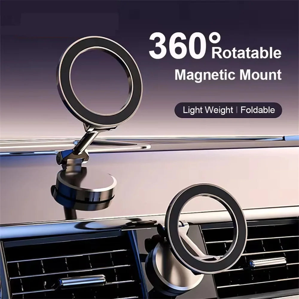2025 new Foldable Sided Magnetic Phone Holder for Magsafe Gym Treadmill Universal Folding Car Holder Magnetic Smartphone Stand